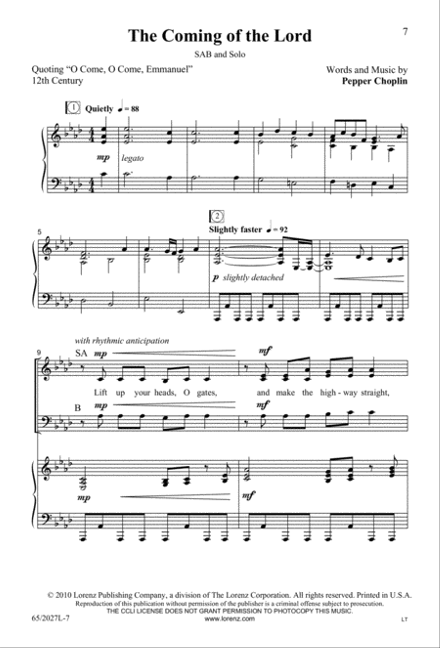 Night of the Father's Love (Digital Download) 3-Part scores gallery preview page 7