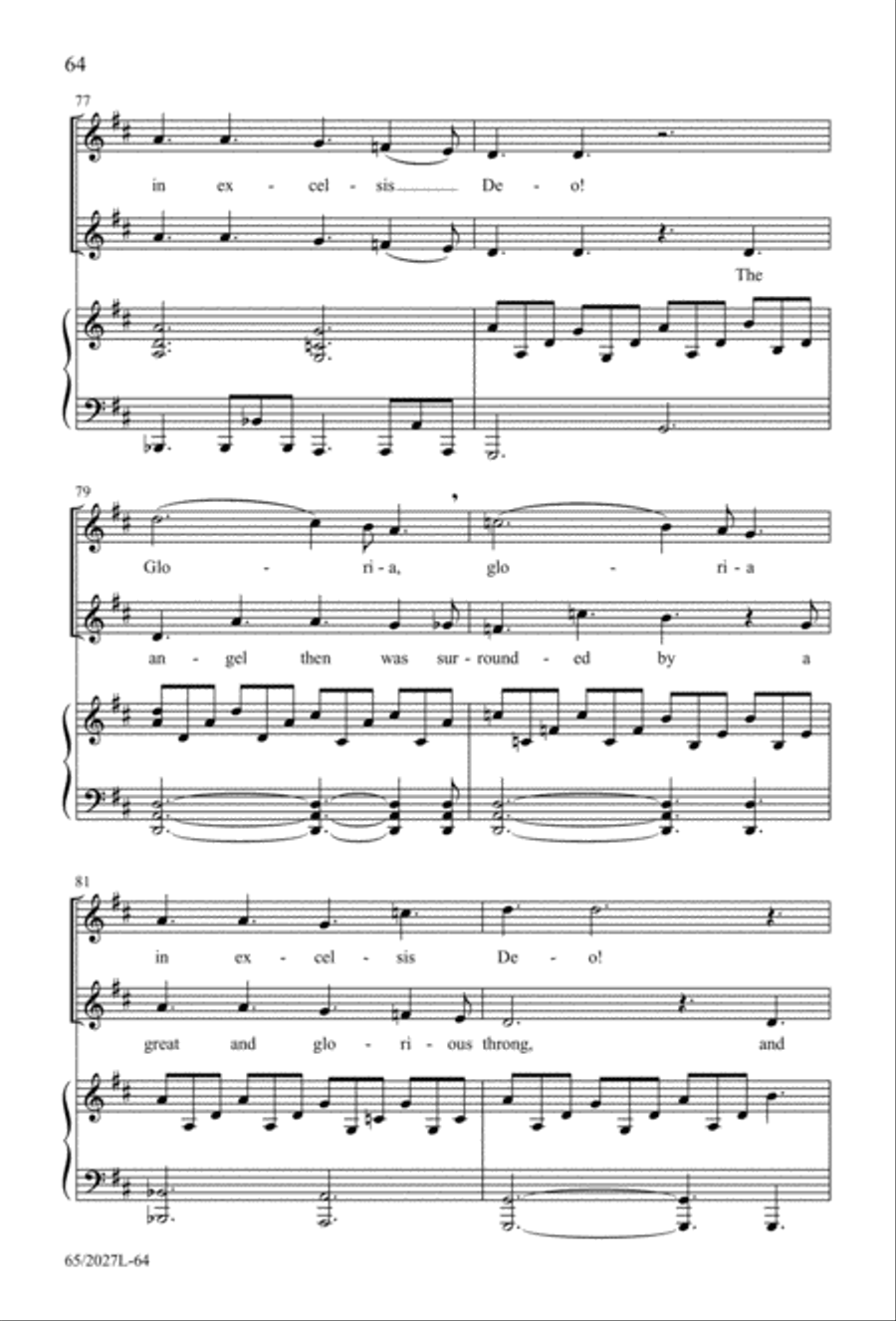 Night of the Father's Love (Digital Download) 3-Part scores gallery preview page 64