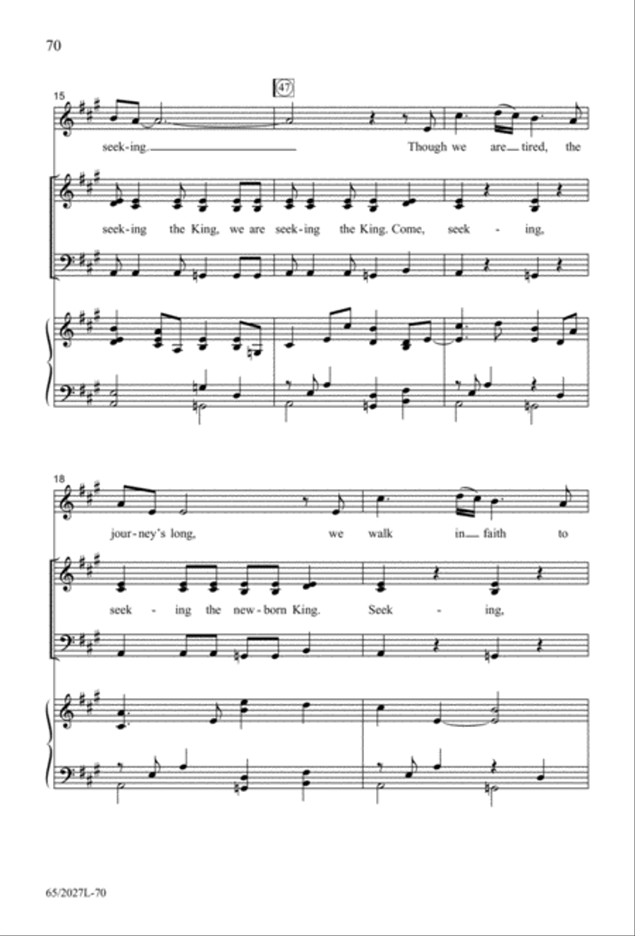 Night of the Father's Love (Digital Download) 3-Part scores gallery preview page 70