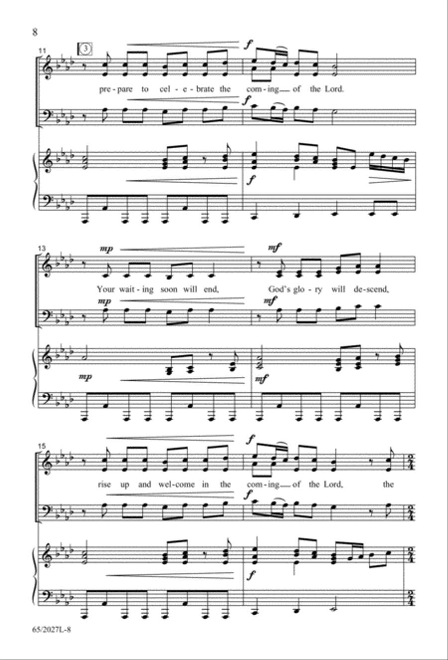 Night of the Father's Love (Digital Download) 3-Part scores gallery preview page 8