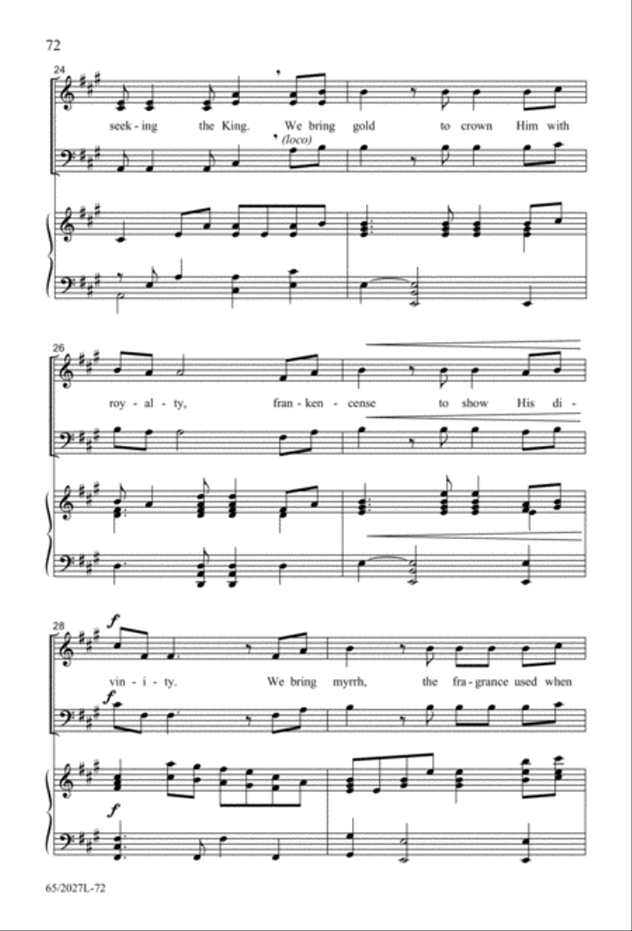 Night of the Father's Love (Digital Download) 3-Part scores gallery preview page 72