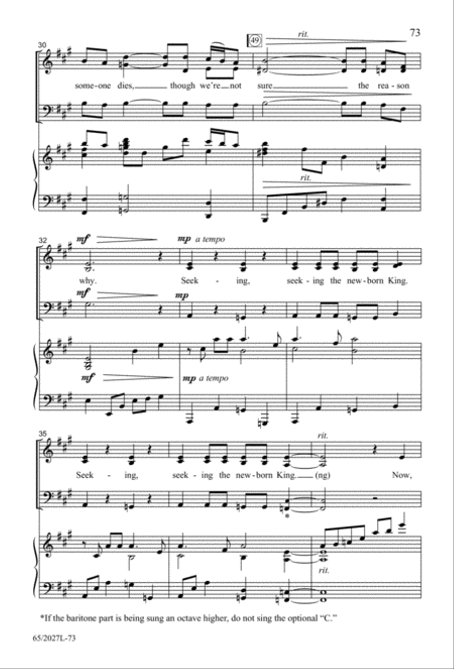 Night of the Father's Love (Digital Download) 3-Part scores gallery preview page 73