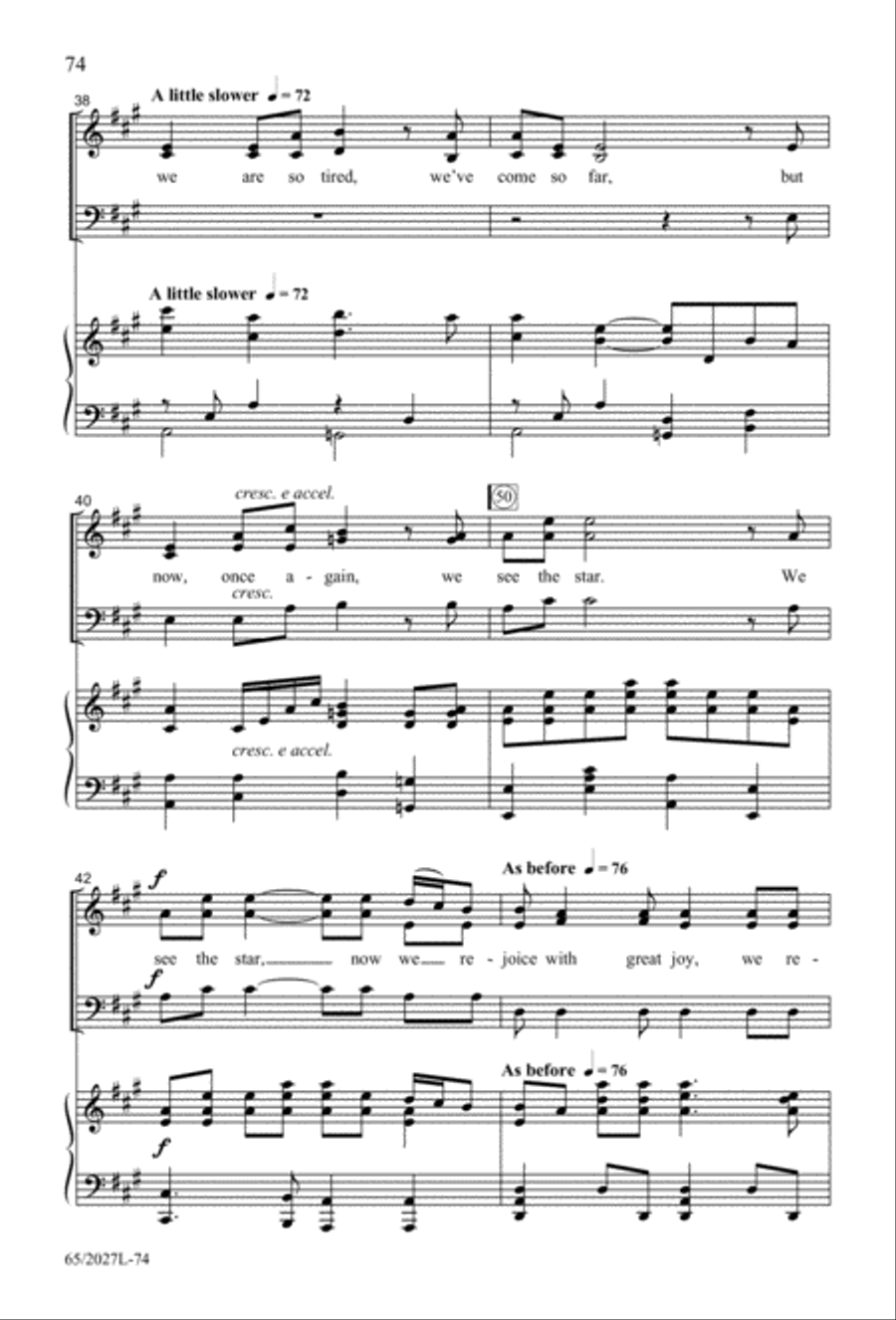 Night of the Father's Love (Digital Download) 3-Part scores gallery preview page 74