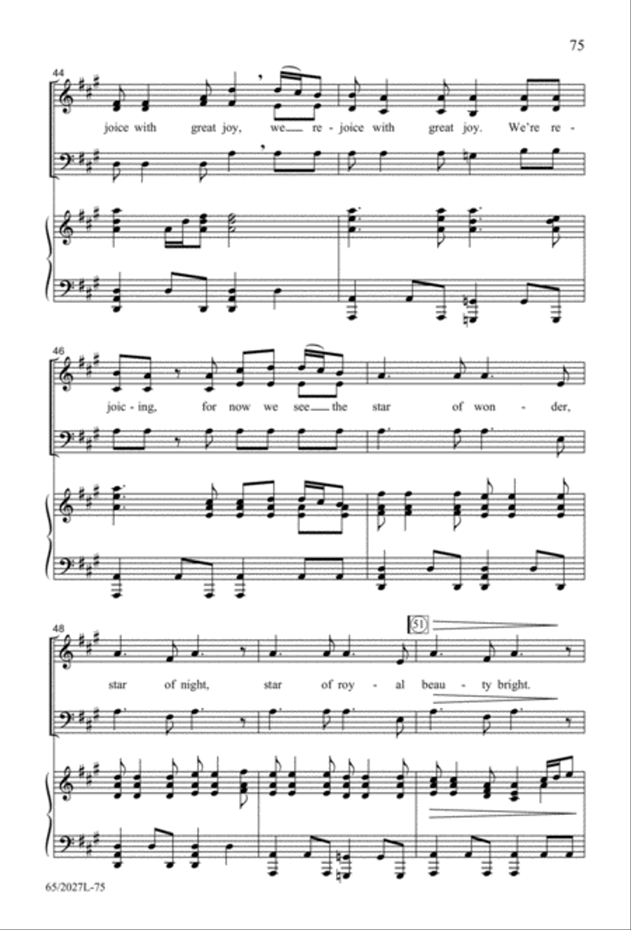 Night of the Father's Love (Digital Download) 3-Part scores gallery preview page 75