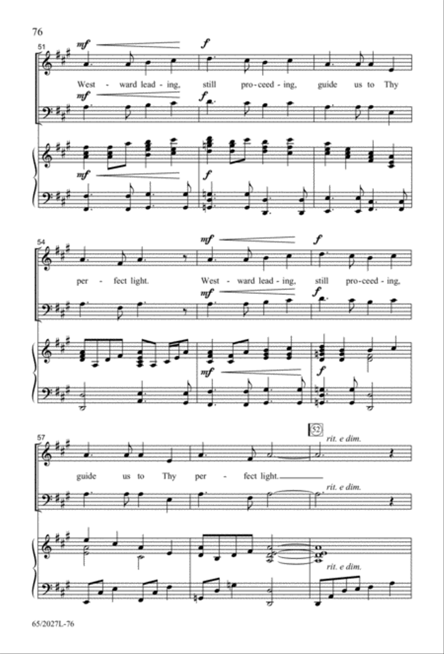 Night of the Father's Love (Digital Download) 3-Part scores gallery preview page 76