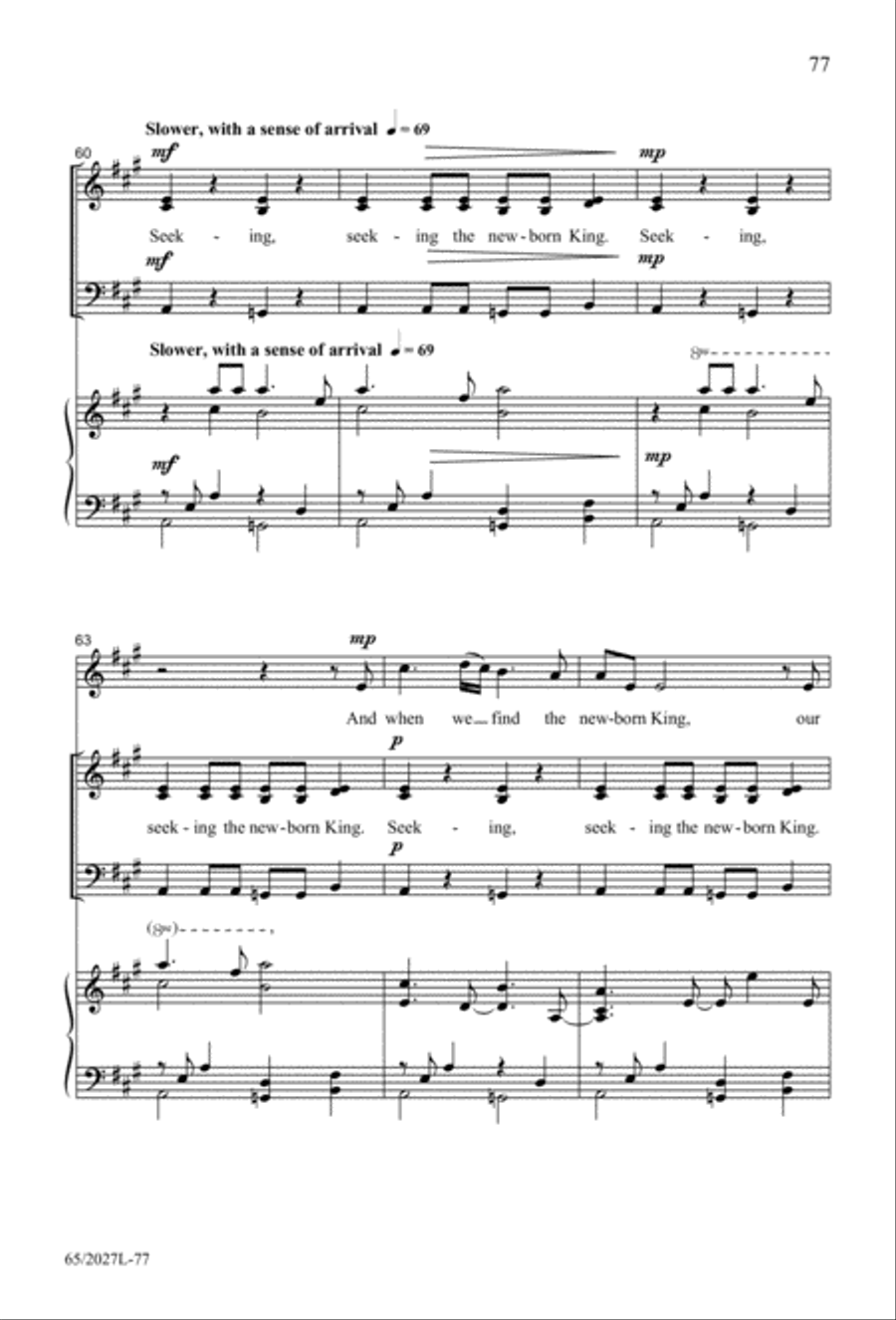 Night of the Father's Love (Digital Download) 3-Part scores gallery preview page 77