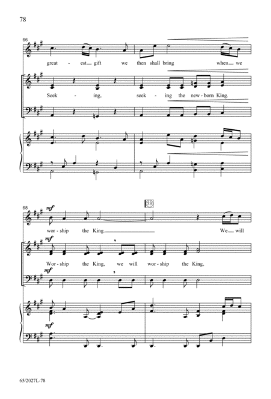 Night of the Father's Love (Digital Download) 3-Part scores gallery preview page 78