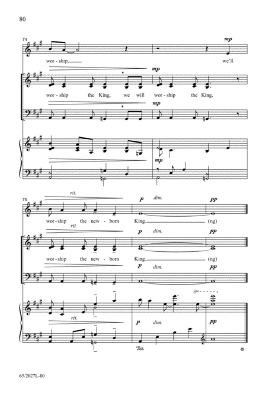 Night of the Father's Love (Digital Download) 3-Part scores gallery preview page 80
