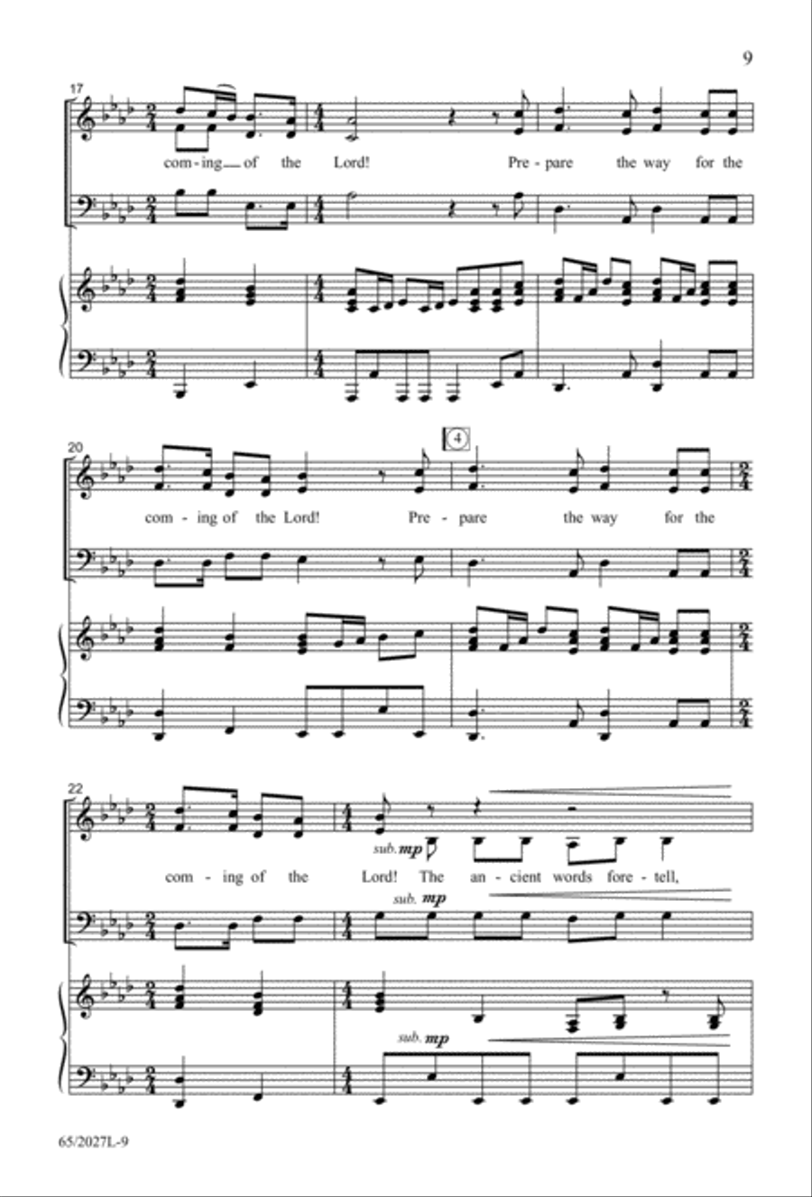 Night of the Father's Love (Digital Download) 3-Part scores gallery preview page 9