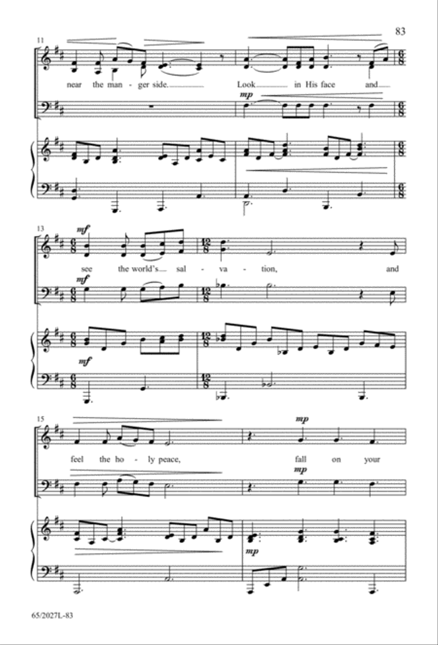 Night of the Father's Love (Digital Download) 3-Part scores gallery preview page 83