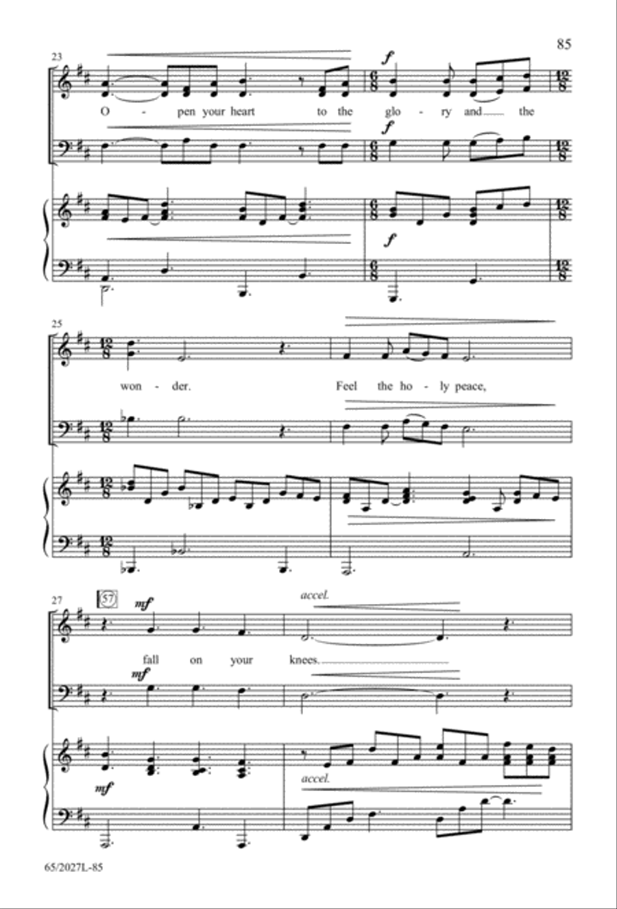 Night of the Father's Love (Digital Download) 3-Part scores gallery preview page 85