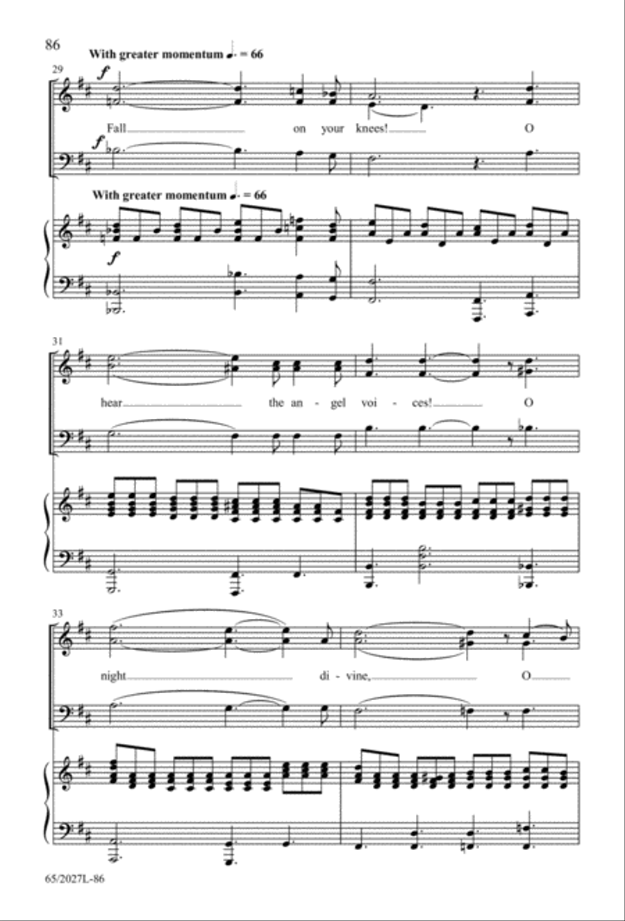 Night of the Father's Love (Digital Download) 3-Part scores gallery preview page 86