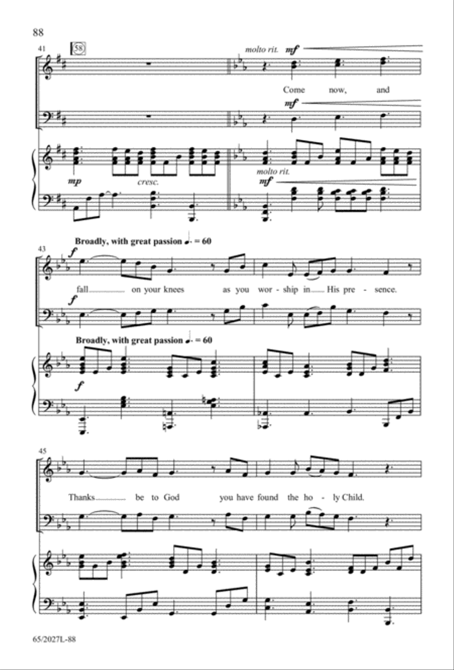 Night of the Father's Love (Digital Download) 3-Part scores gallery preview page 88