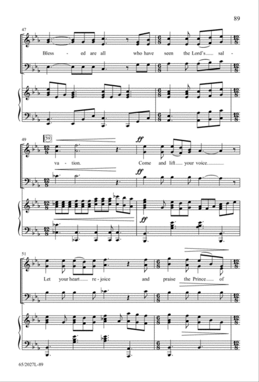 Night of the Father's Love (Digital Download) 3-Part scores gallery preview page 89