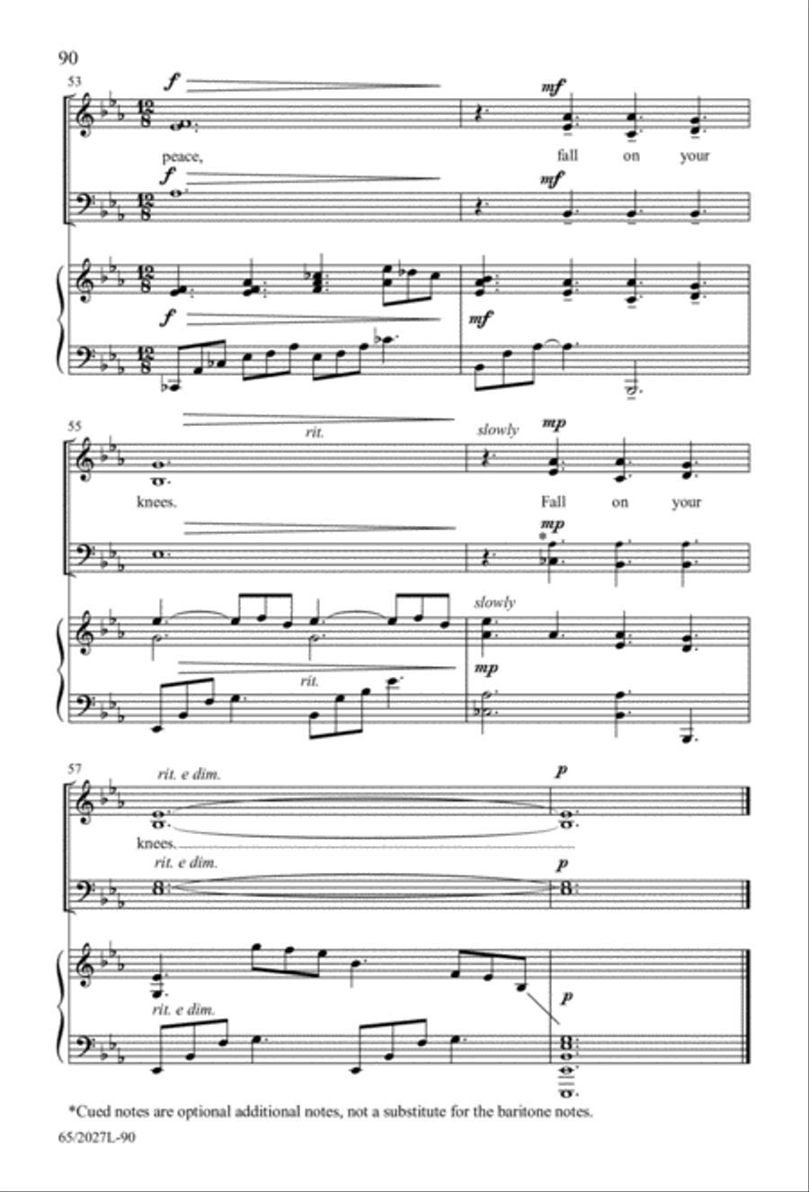 Night of the Father's Love (Digital Download) 3-Part scores gallery preview page 90