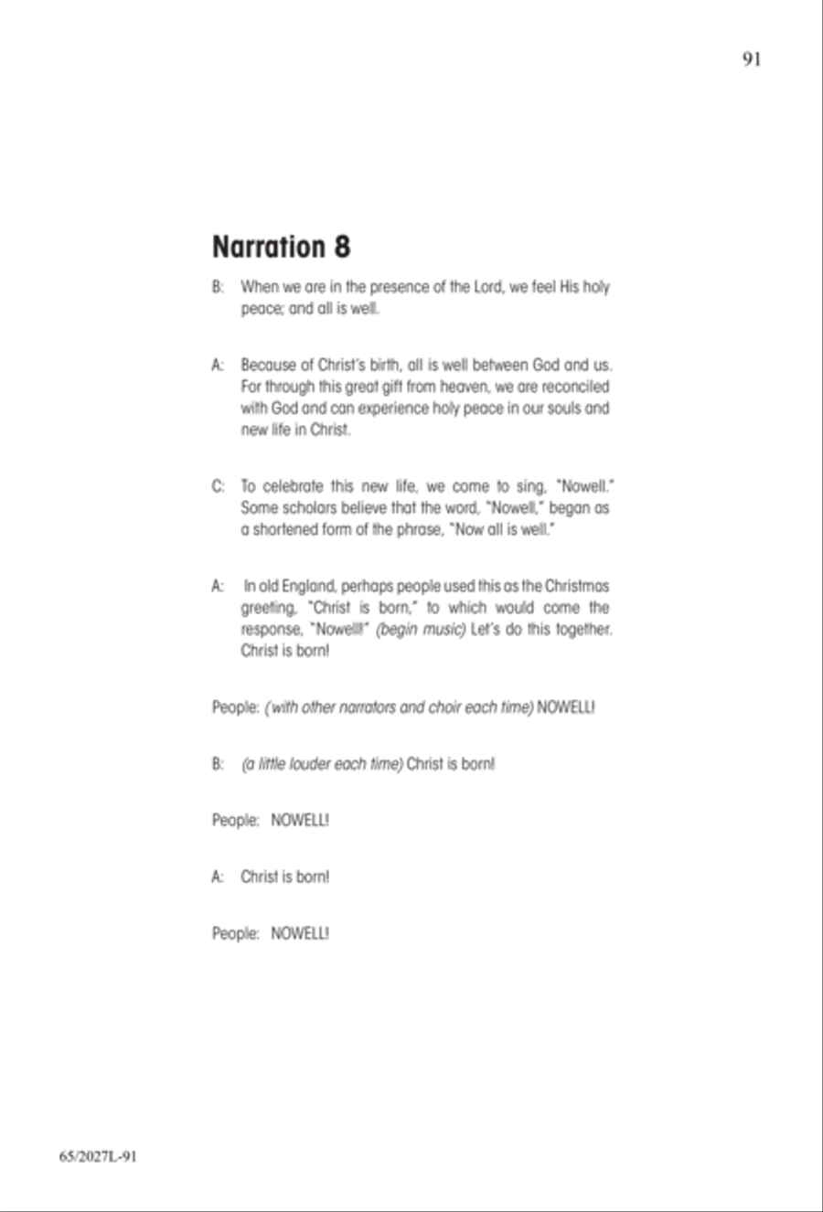 Night of the Father's Love (Digital Download) 3-Part scores gallery preview page 91