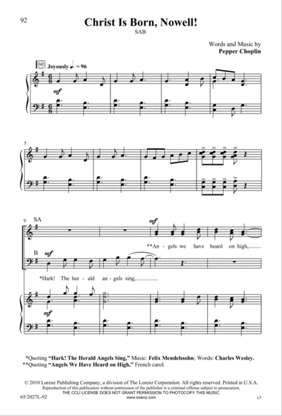 Night of the Father's Love (Digital Download) 3-Part scores gallery preview page 92