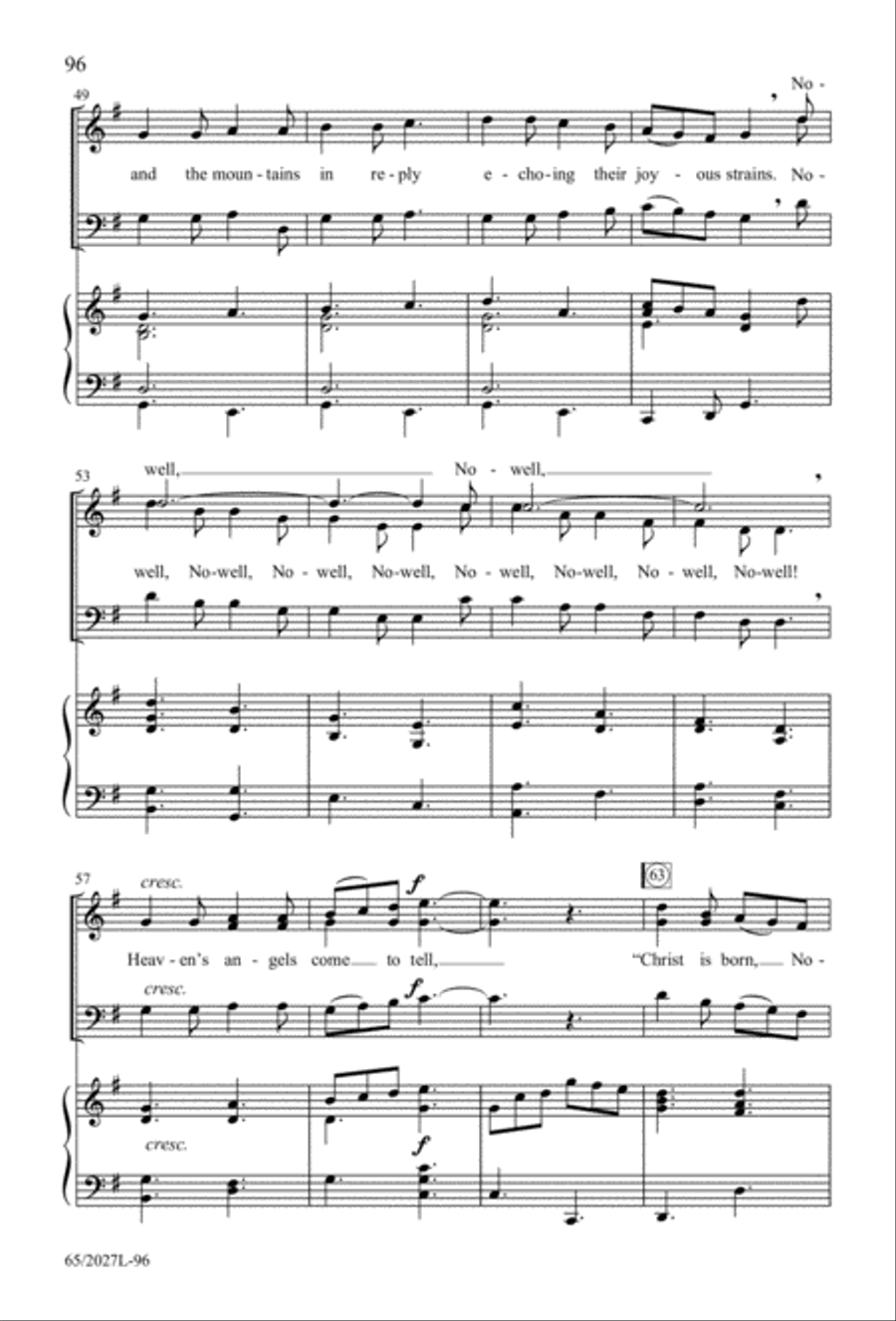 Night of the Father's Love (Digital Download) 3-Part scores gallery preview page 96