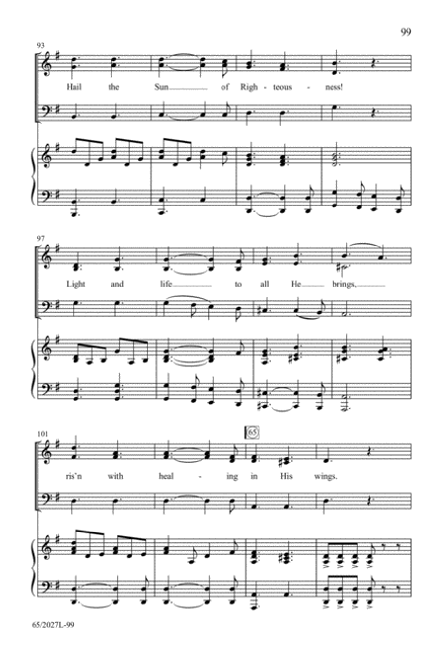 Night of the Father's Love (Digital Download) 3-Part scores gallery preview page 99