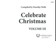 Celebrate Christmas, Vol. 3 (Digital Download)