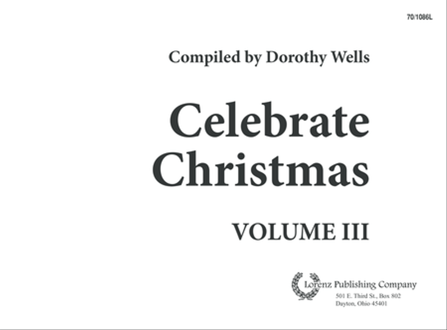 Celebrate Christmas, Vol. 3 (Digital Download) Organ scores gallery preview page 1
