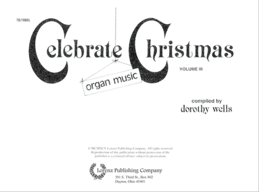 Celebrate Christmas, Vol. 3 (Digital Download) Organ scores gallery preview page 3