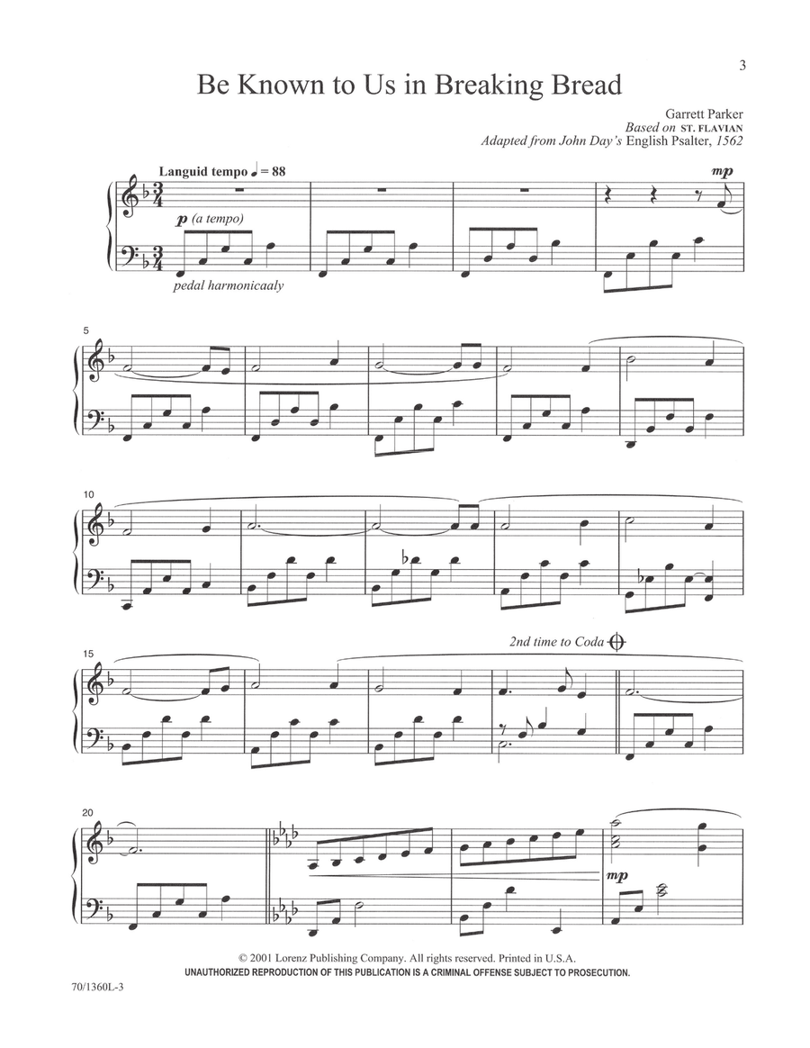 Continuous Communion Meditations for Piano (Digital Download) Piano Solo scores gallery preview page 3
