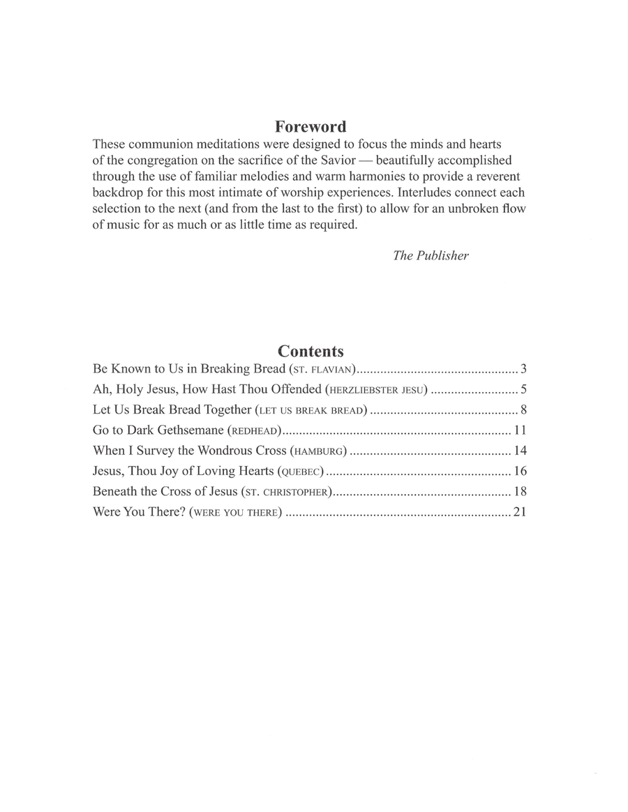 Continuous Communion Meditations for Piano (Digital Download) Piano Solo scores gallery preview page 2