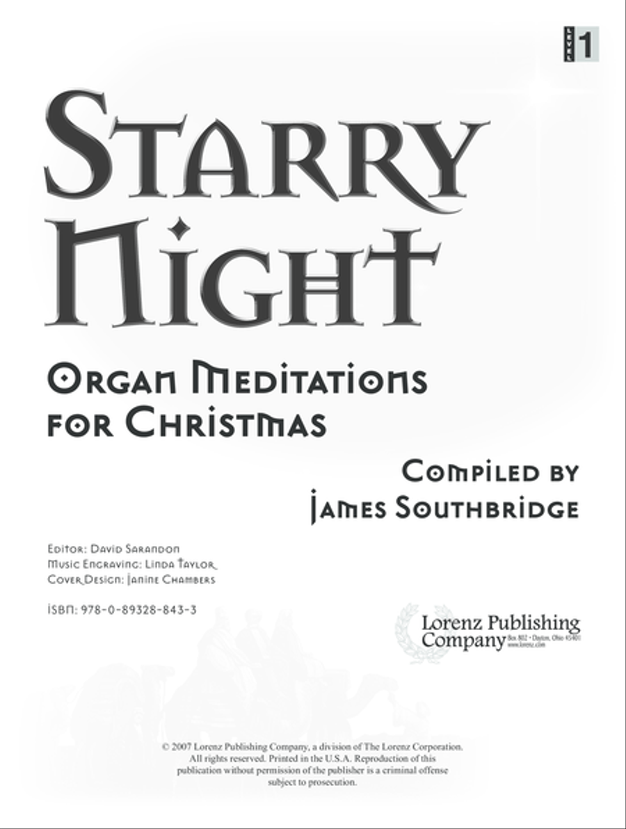 Starry Night (Digital Download) Organ scores gallery preview page 1