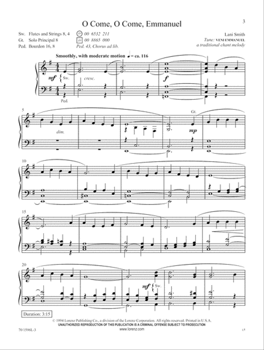 Starry Night (Digital Download) Organ scores gallery preview page 3