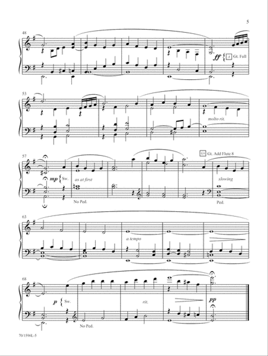 Starry Night (Digital Download) Organ scores gallery preview page 5