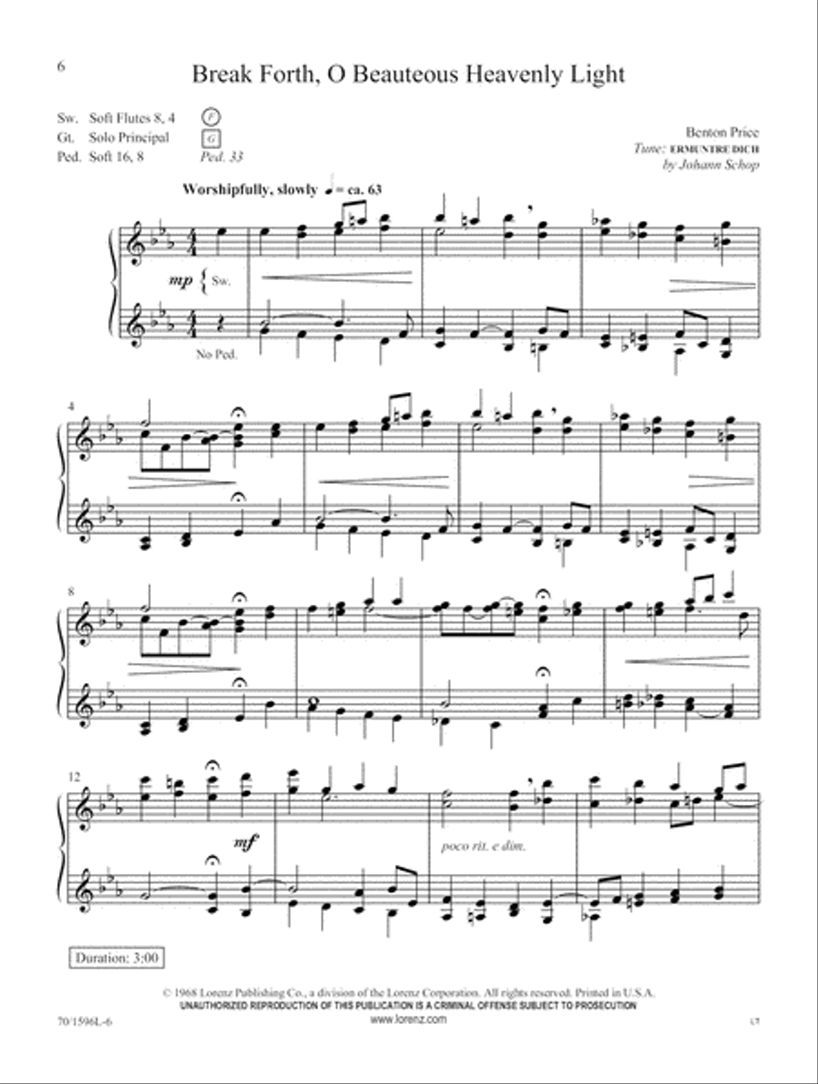 Starry Night (Digital Download) Organ scores gallery preview page 6