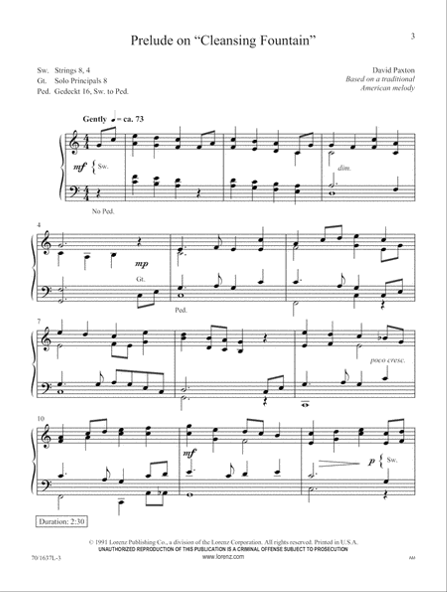 Cross of Jesus (Digital Download) Organ scores gallery preview page 3
