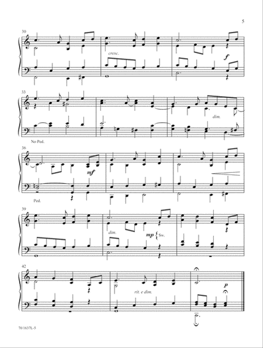 Cross of Jesus (Digital Download) Organ scores gallery preview page 5