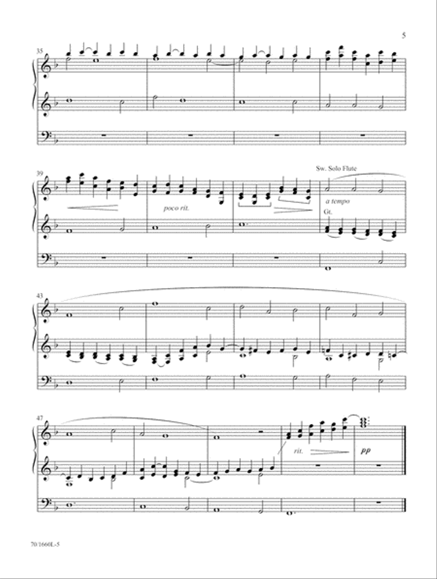 The Nativity (Digital Download) Organ scores gallery preview page 5
