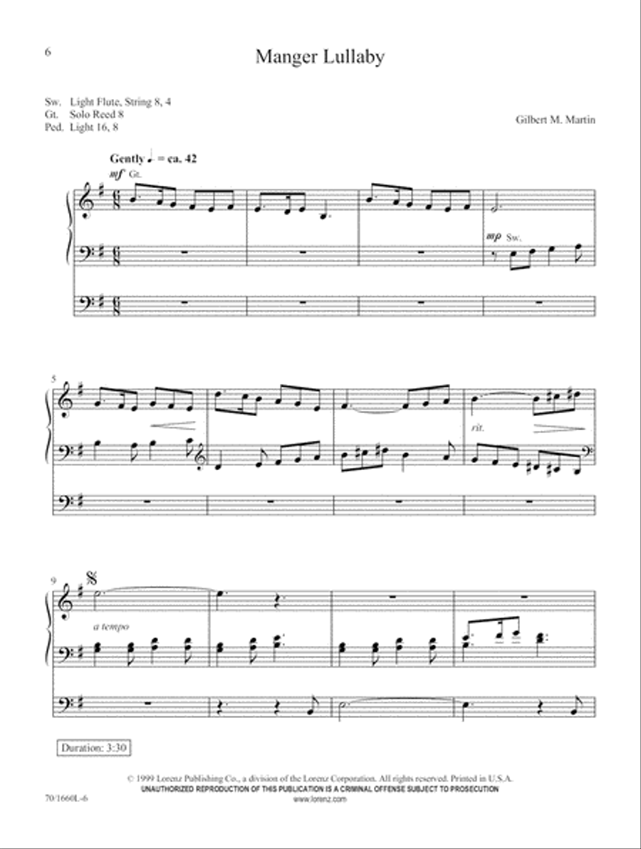 The Nativity (Digital Download) Organ scores gallery preview page 6