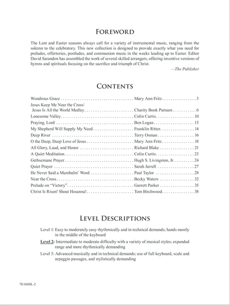 Sacrifice and Triumph (Digital Download) Piano Solo scores gallery preview page 2