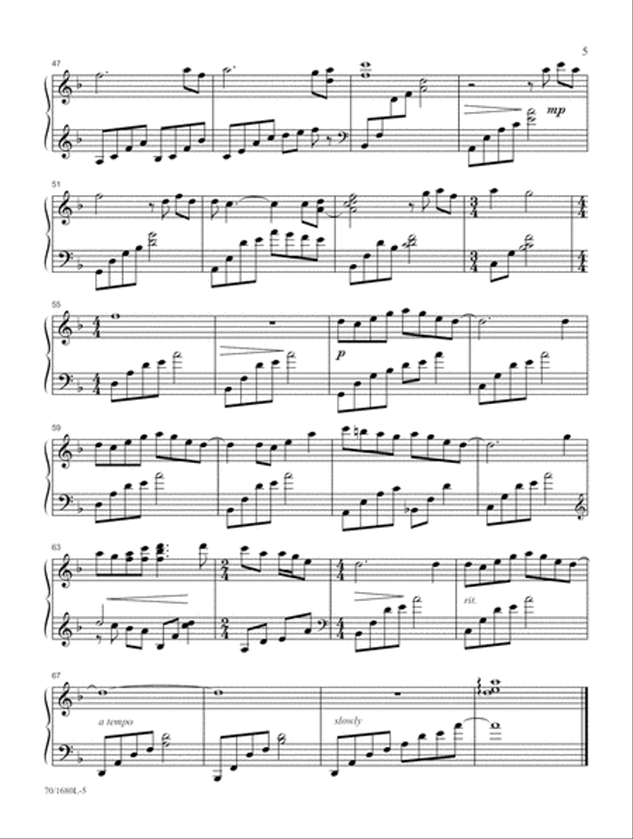 Sacrifice and Triumph (Digital Download) Piano Solo scores gallery preview page 5