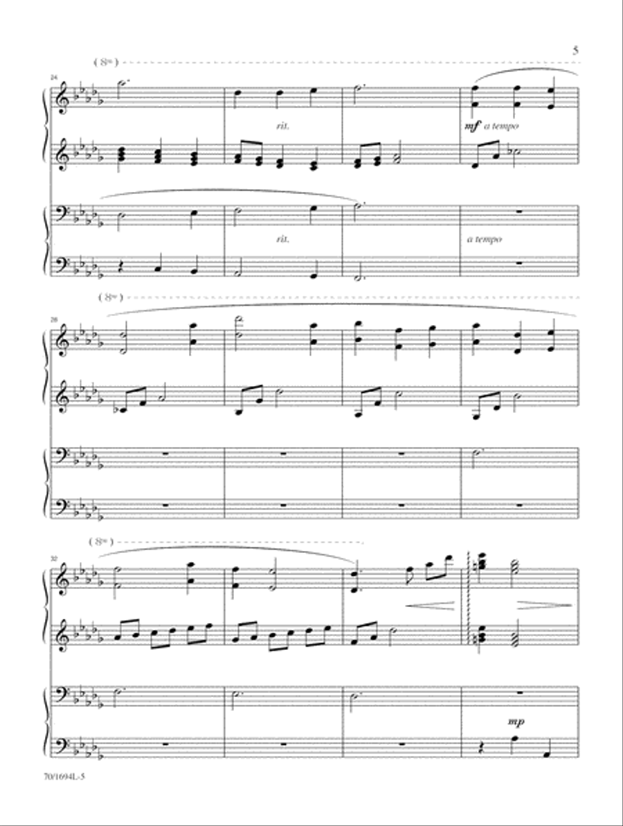 Christmastide (Digital Download) Piano Duet scores gallery preview page 5