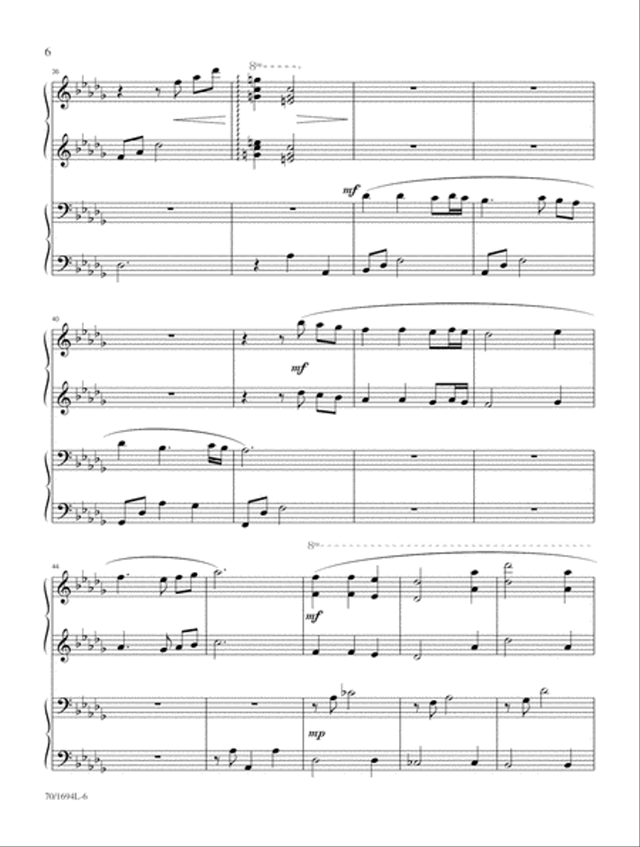 Christmastide (Digital Download) Piano Duet scores gallery preview page 6