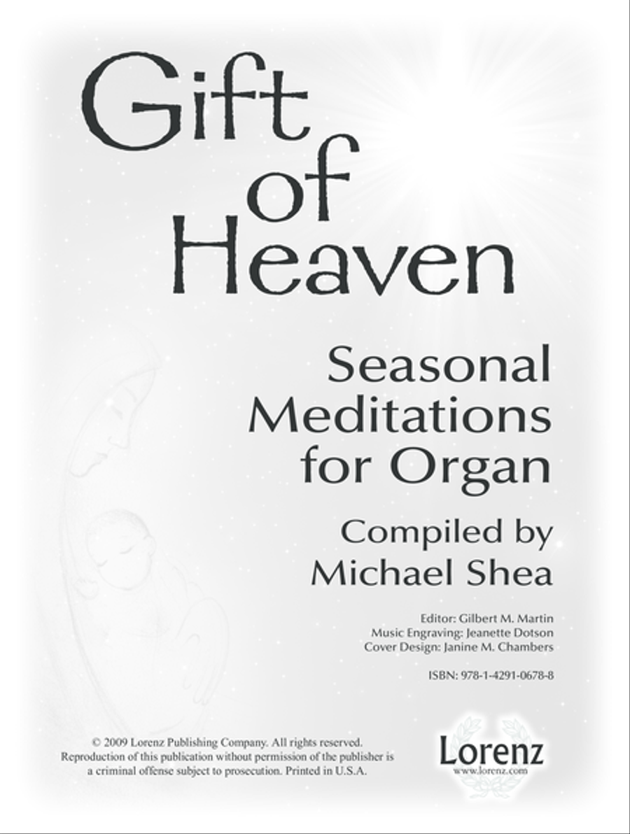 Gift of Heaven (Digital Download) Organ scores gallery preview page 1