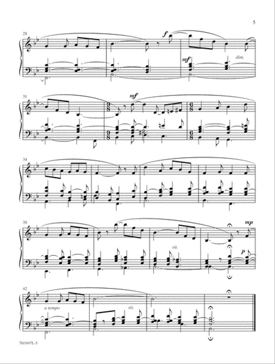 Gift of Heaven (Digital Download) Organ scores gallery preview page 5