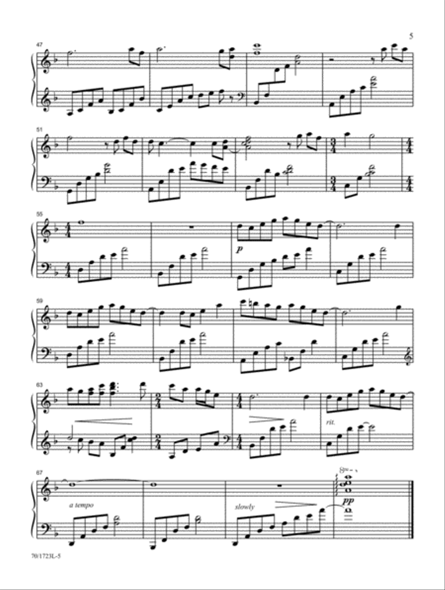 Wondrous Grace (Digital Download) Piano Solo scores gallery preview page 5