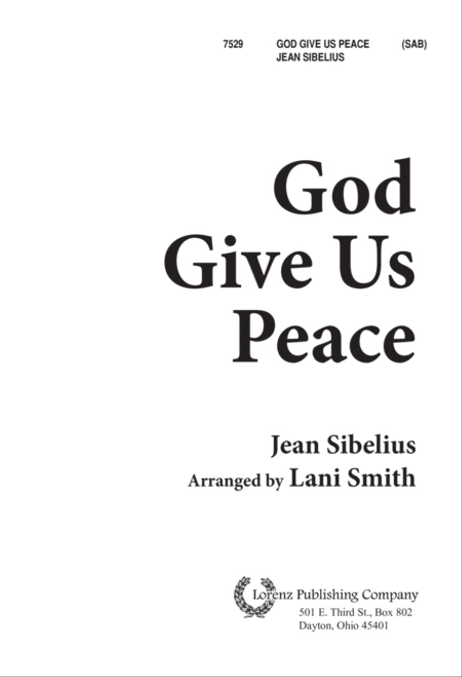 God Give Us Peace (Digital Download) 3-Part scores gallery preview page 1