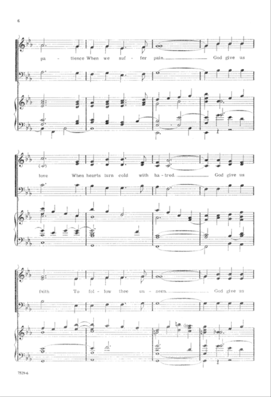 God Give Us Peace (Digital Download) 3-Part scores gallery preview page 6