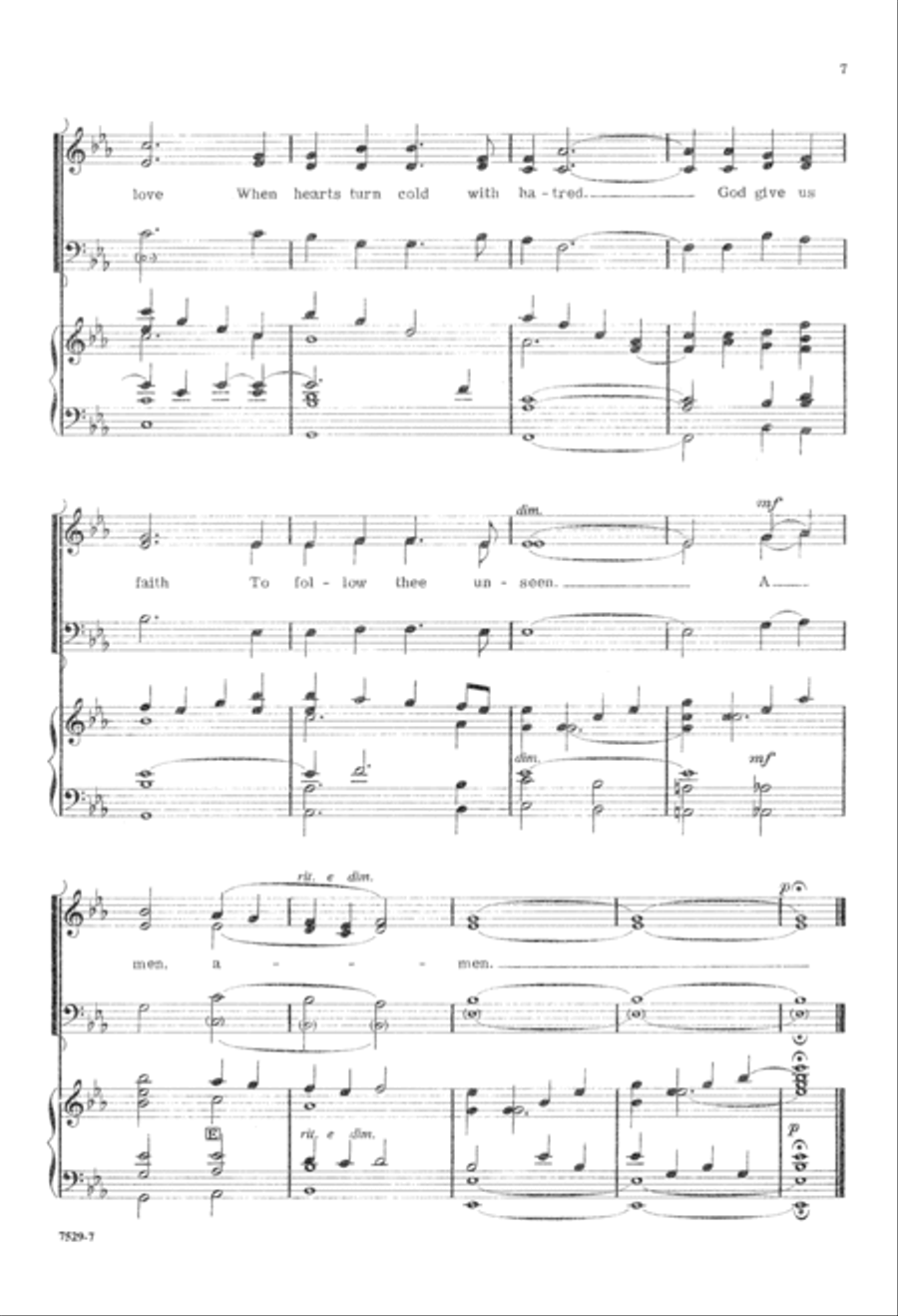 God Give Us Peace (Digital Download) 3-Part scores gallery preview page 7