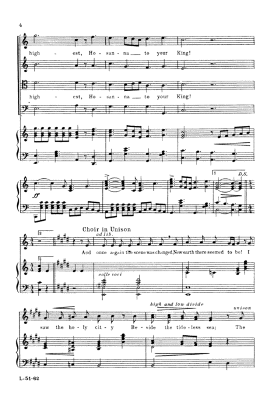 The Holy City (Digital Download) 4-Part scores gallery preview page 4