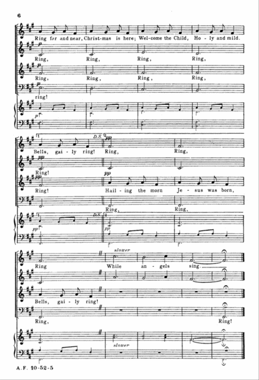 Ukrainian Bell Carol (Digital Download) 4-Part scores gallery preview page 6