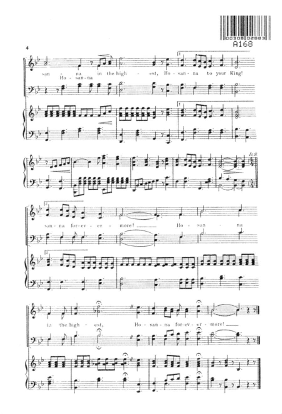 The Holy City (Digital Download) 4-Part scores gallery preview page 4