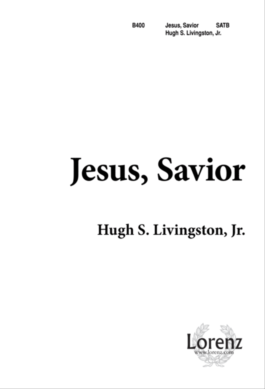 Jesus Savior (Digital Download) 4-Part scores gallery preview page 1